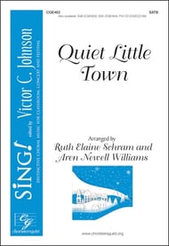 Quiet Little Town SATB choral sheet music cover Thumbnail